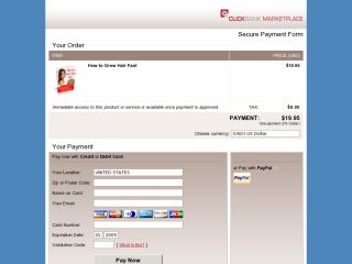 Secure Order Form